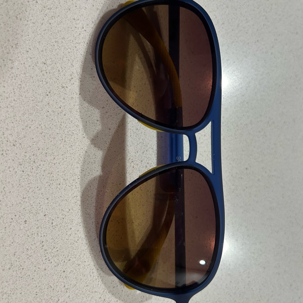 Blue and Brown Sunglasses